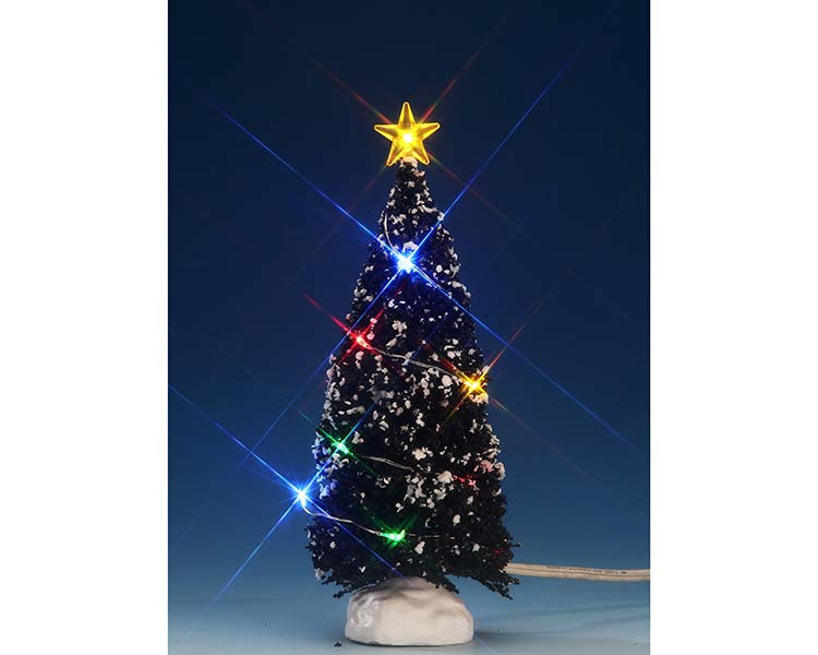 LEMAX Multi Light Evergreen Tree, Medium, Battery Operated (4.5V) #74266